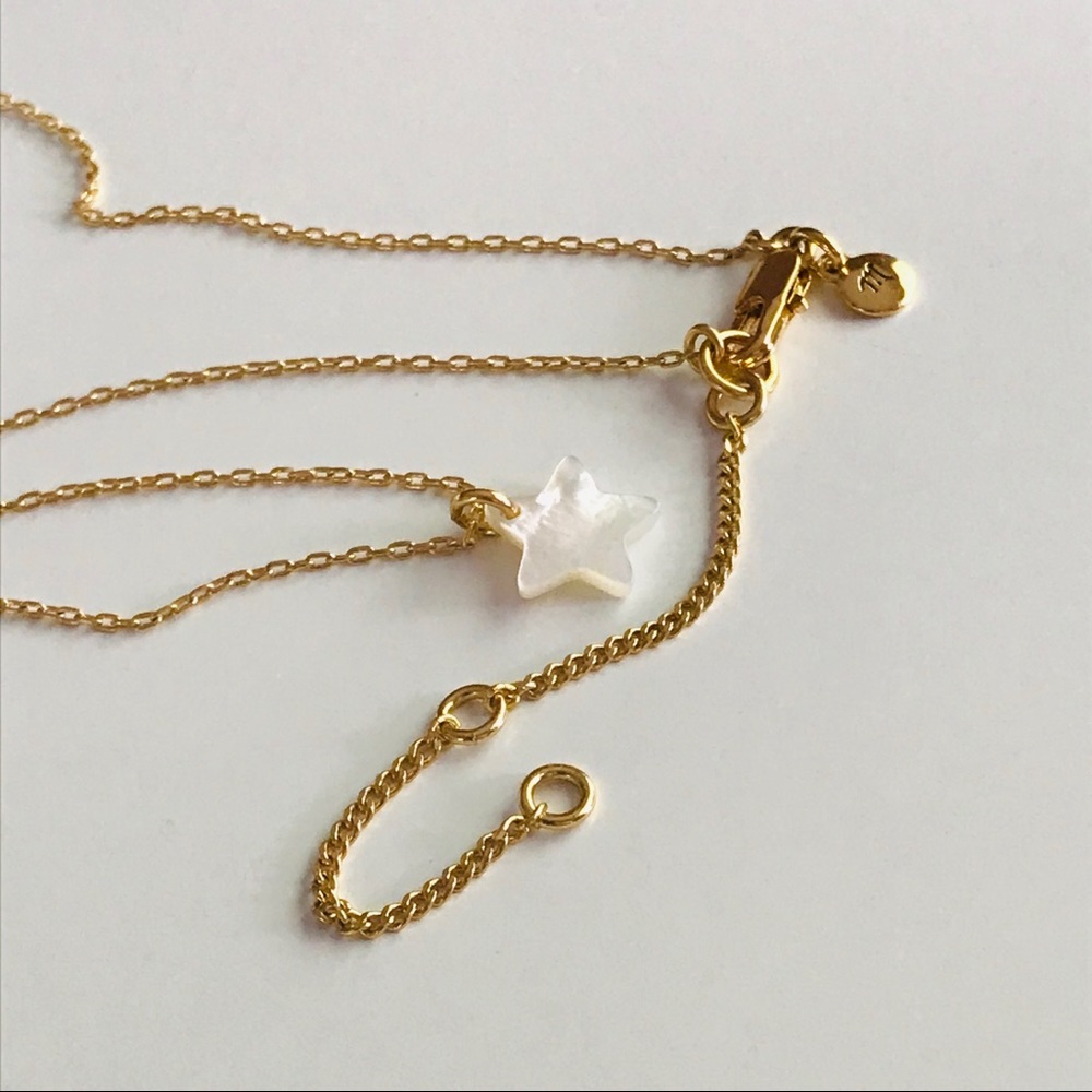 Madewell Mother of Pearl Star Necklace NWT - LAST
